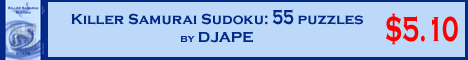 Killer Samurai Sudoku: 55 puzzles