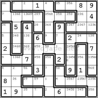 Jigsaw Sudoku - Law of Leftovers - www.djape.net