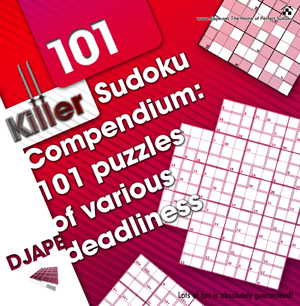 7339495m Killer Sudoku Compendium: 101 puzzles of various deadliness