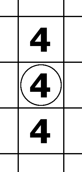 middle 2 How to solve Hitori: basic techniques