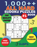 1,000++ All HARD Sudoku Puzzles Book
