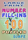 Large Print Number Fill ins